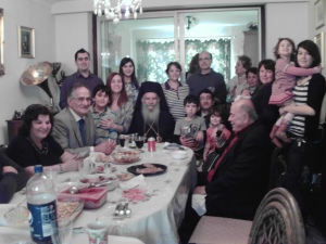Archbishop Gregorios with the community